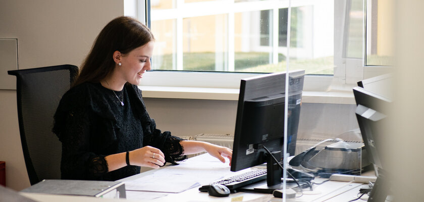 Industriekauffraum im Büro