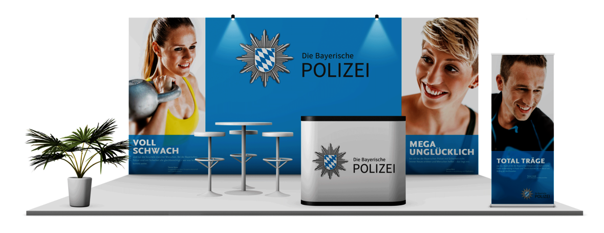 Messestand Bayerische Polizei