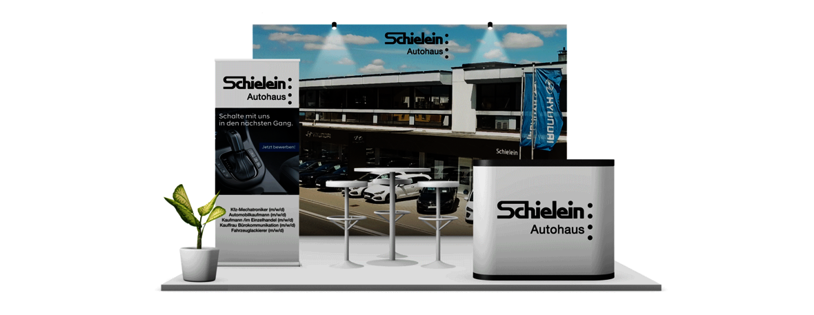 Messestand Schielein Autohaus